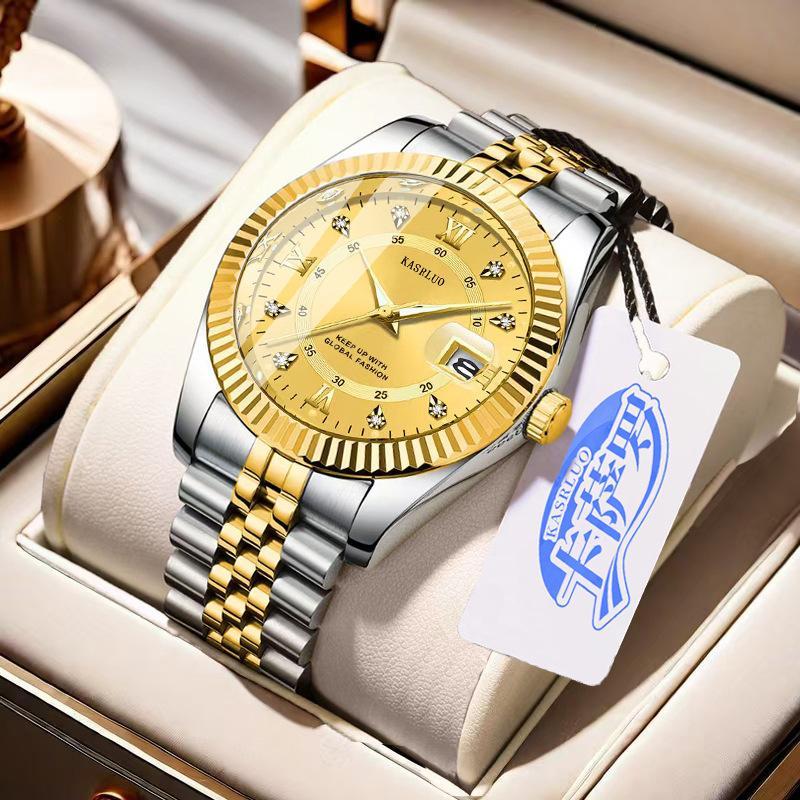 Gold and silver watch