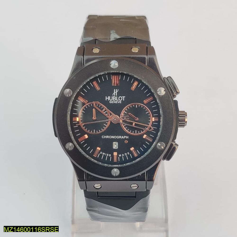Hublot black dial chain strap