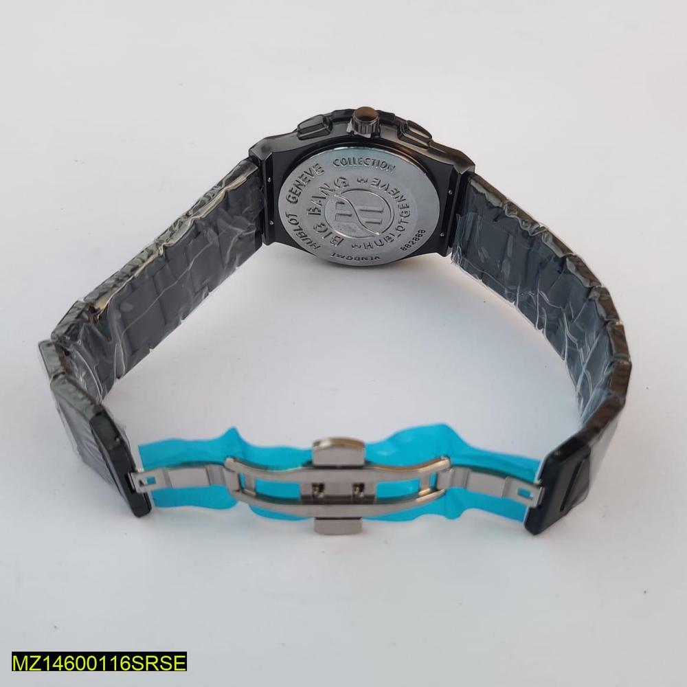 Hublot black dial chain strap