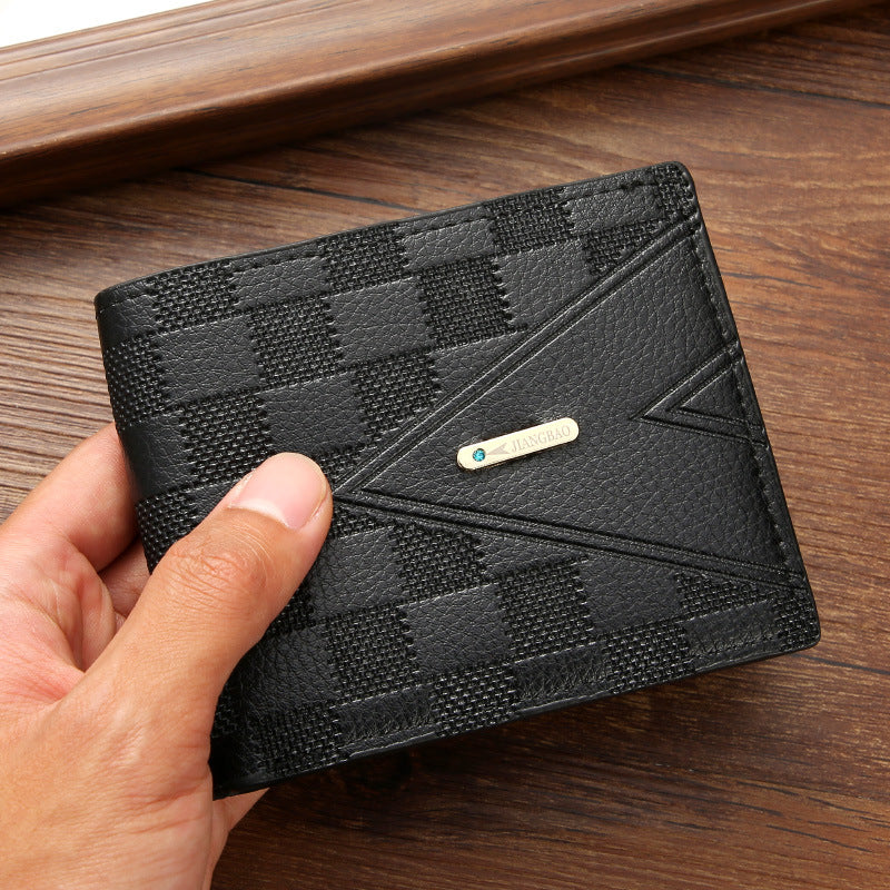 Men wallet youth horizontal