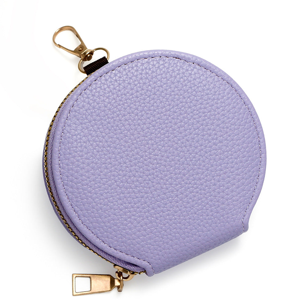Korean fashion mini candy color zipper for women