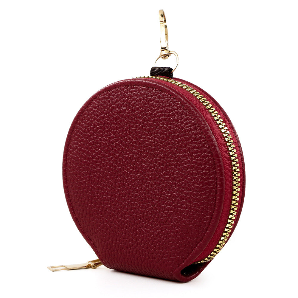 Korean fashion mini candy color zipper for women