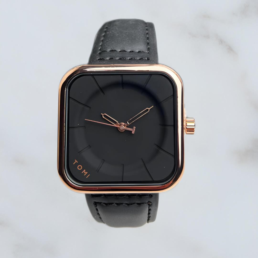 unisex square dial watch