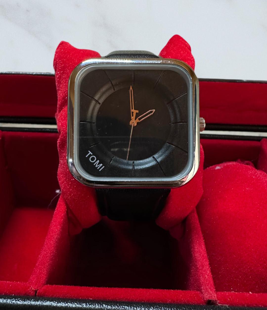 unisex square dial watch
