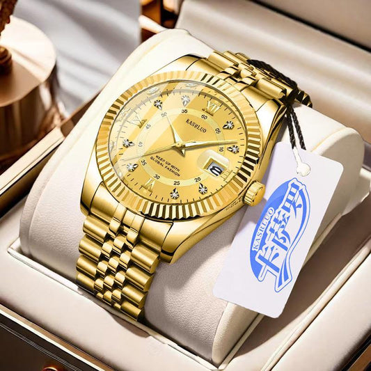 Gold and silver watch