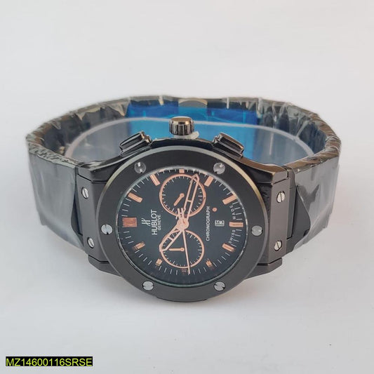 Hublot black dial chain strap