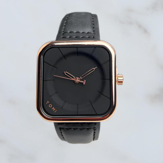 unisex square dial watch